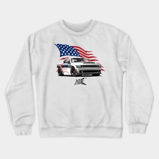 dodge challenger hellcat demon Crewneck Sweatshirt